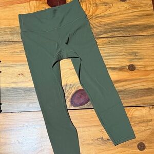 Athleta Ultra High Rise Elation 7/8 Tight Legging Olive Green, new without tag